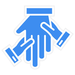 Hand Massage Icon Style