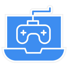 Gaming Laptop Icon Style