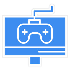 Gaming Monitor Icon Style