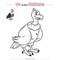 Coloring Page Vulture 2.