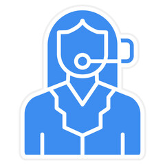 Remote Customer Support Icon Style