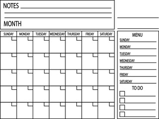 Customizable Family Calendar