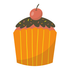 cupcake with cherry