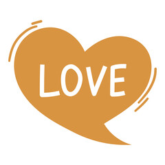 love speech bubble
