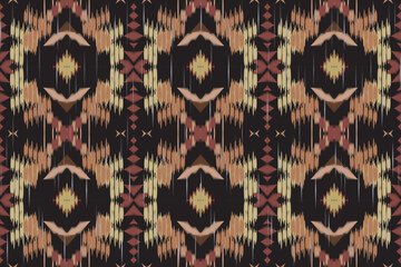 Beautiful ethnic tribal pattern art. Ethnic ikat seamless pattern. American and Mexican style. Design for background, wallpaper, illustration, fabric, clothing, carpet, textile, batik, embroidery.