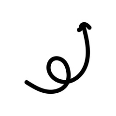 black arrows doodle hand drawn