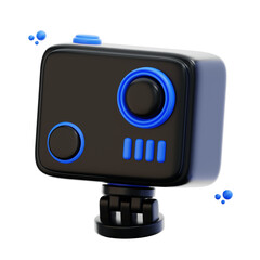 3d rendering action camera illustration