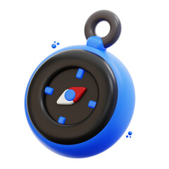 3d rendering compass illustration