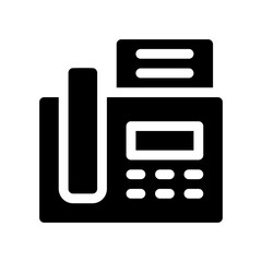 fax glyph icon