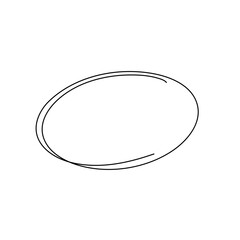 Vector doodle circle frame