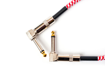 Jack cord for guitar and connection of various musical devices, pedals, amplifier and so on.