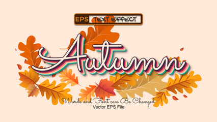 Autumn Editable Text Effect