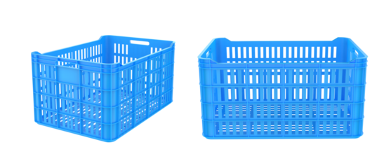 Plastic crate. Empty plastic crate for fruits and vegetables.