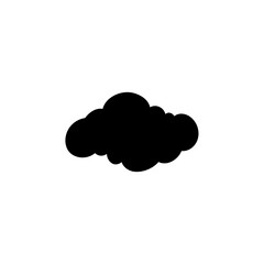 Clouds silhouettes. Design elements for the weather forecast, web interface or cloud storage applications.