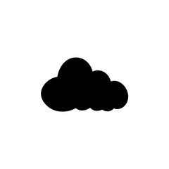 Clouds silhouettes. Design elements for the weather forecast, web interface or cloud storage applications.