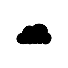 Clouds silhouettes. Design elements for the weather forecast, web interface or cloud storage applications.