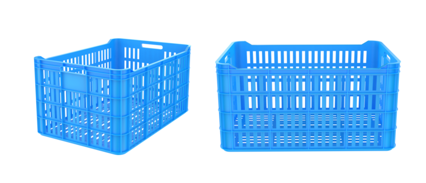 Plastic crate. Empty plastic crate for fruits and vegetables.