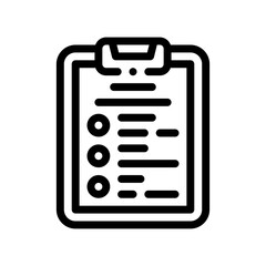 clipboard line icon