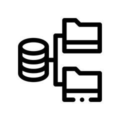 data collection line icon