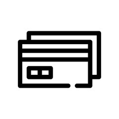 credit card line icon