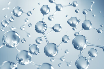 molecule or atom, Abstract structure for Science or medical background, 3d illustration.