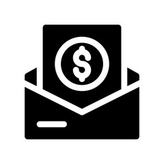 money glyph icon