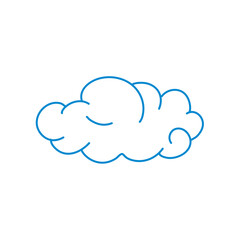 blue simple doodle clouds