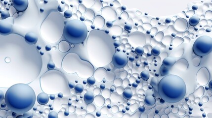 wallpaper of blue connected dots , generated by AI. High quality photo