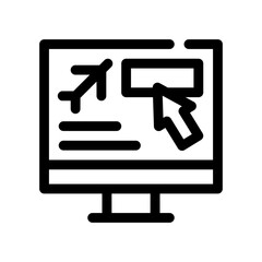 online booking line icon