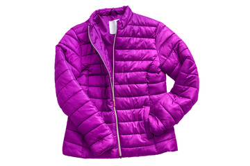 Puffer jacket isolated