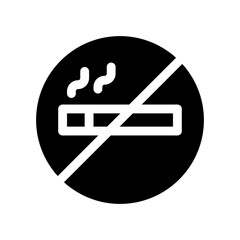 no smoking glyph icon