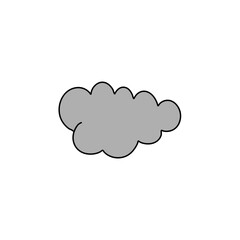 cloud vector icons. cloudlet contour symbols. Clouds silhouette