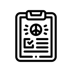 petition line icon