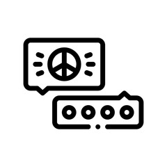 talk line icon