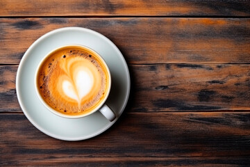 Cappuccino with beautiful foam. Art coffee