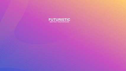 Abstract technology futuristic glowing colorful wave light lines with speed motion moving on dark background.Futuristic technology concept. Suit for poster, banner, brochure, business, website, flyer