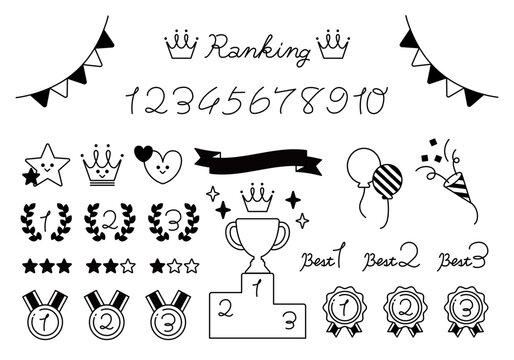 ポップ ランキング アイコン-POP RANKING ICON-	 
 monochrome.ver	