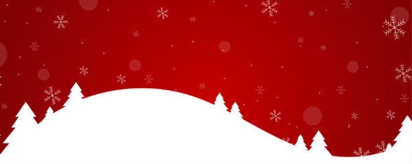 Banner background.abstract .merry christmas.snow pattern .fir tree