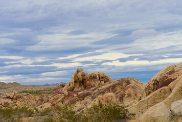 Desert Boulder Formations in Joshua Tree