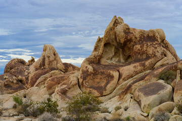Desert Boulder Formations in Joshua Tree