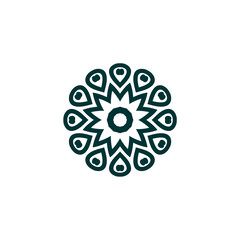 set of islamic mandala elements background decoration