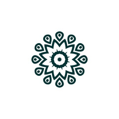 set of islamic mandala elements background design