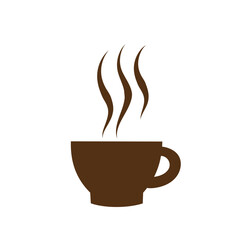Coffee cup logo vector illustration design
