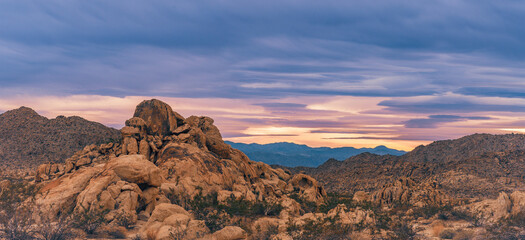 Desert Boulders Sunset