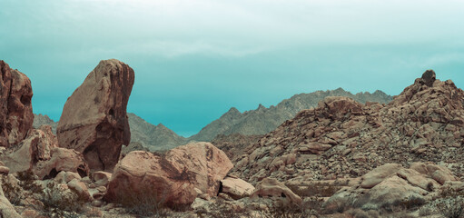 Boulders in Mojave Desert