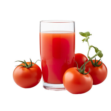 Tomato Juice on a white background isolated PNG