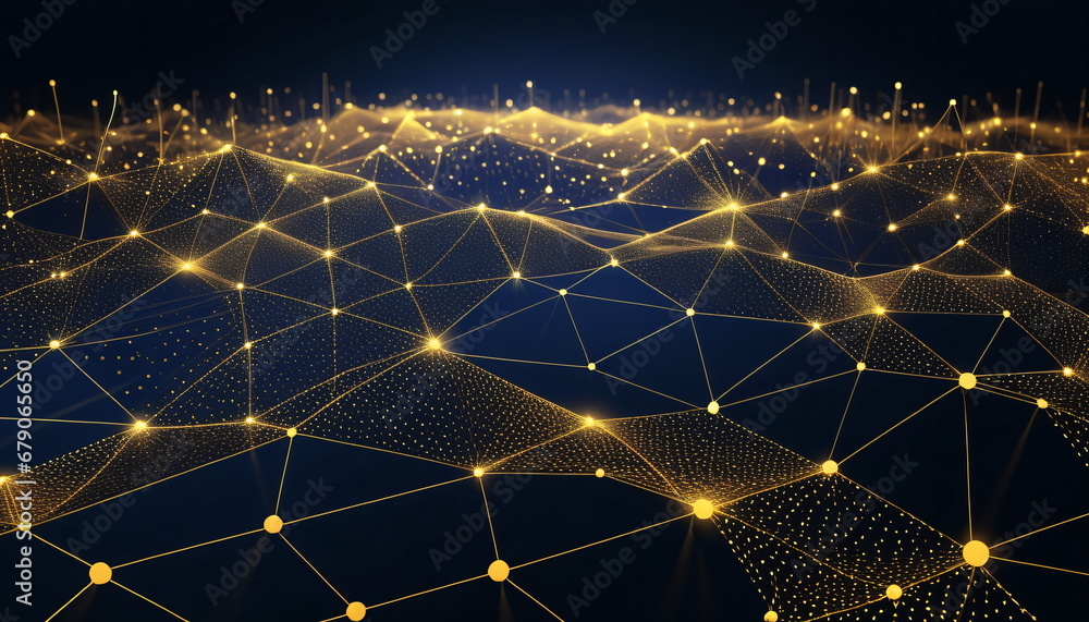 Poster visualizing the future: abstract technology background