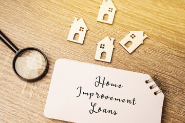 Home improvement loans concept - personal loans used specifically for financing repairs,...