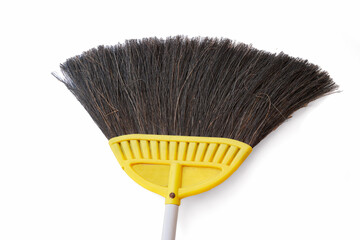 broom to clean the floor isolated on white background
