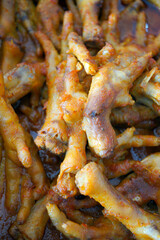 Spicy Chicken Feet Soup, This Is One Of Indonesian Traditional Food Made From Chicken Feet.